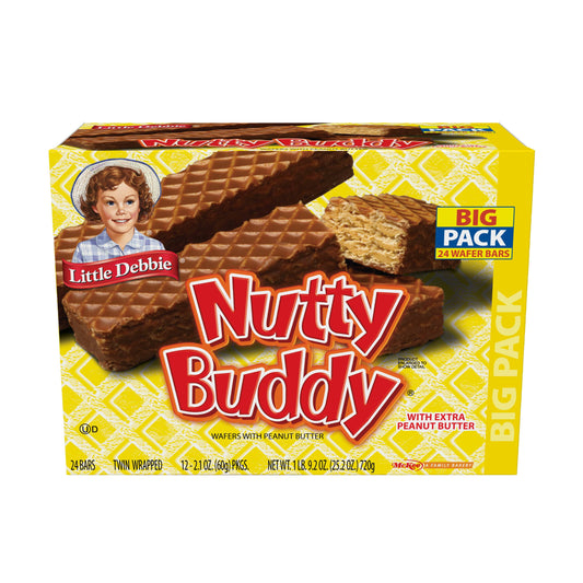 Little Debbie Big Pack Nutty Buddy Wafer Bars, 24 ct, 25.2 oz
