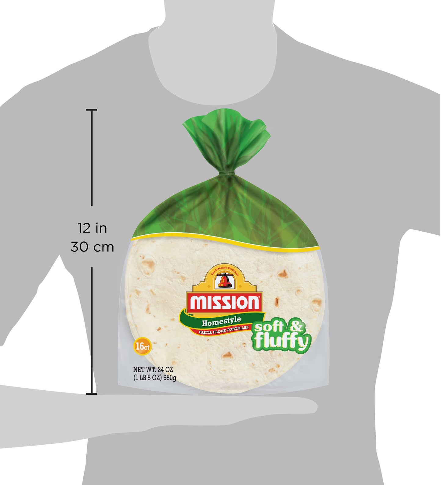 Mission Fajita Homestyle Flour Tortillas, 16 Count