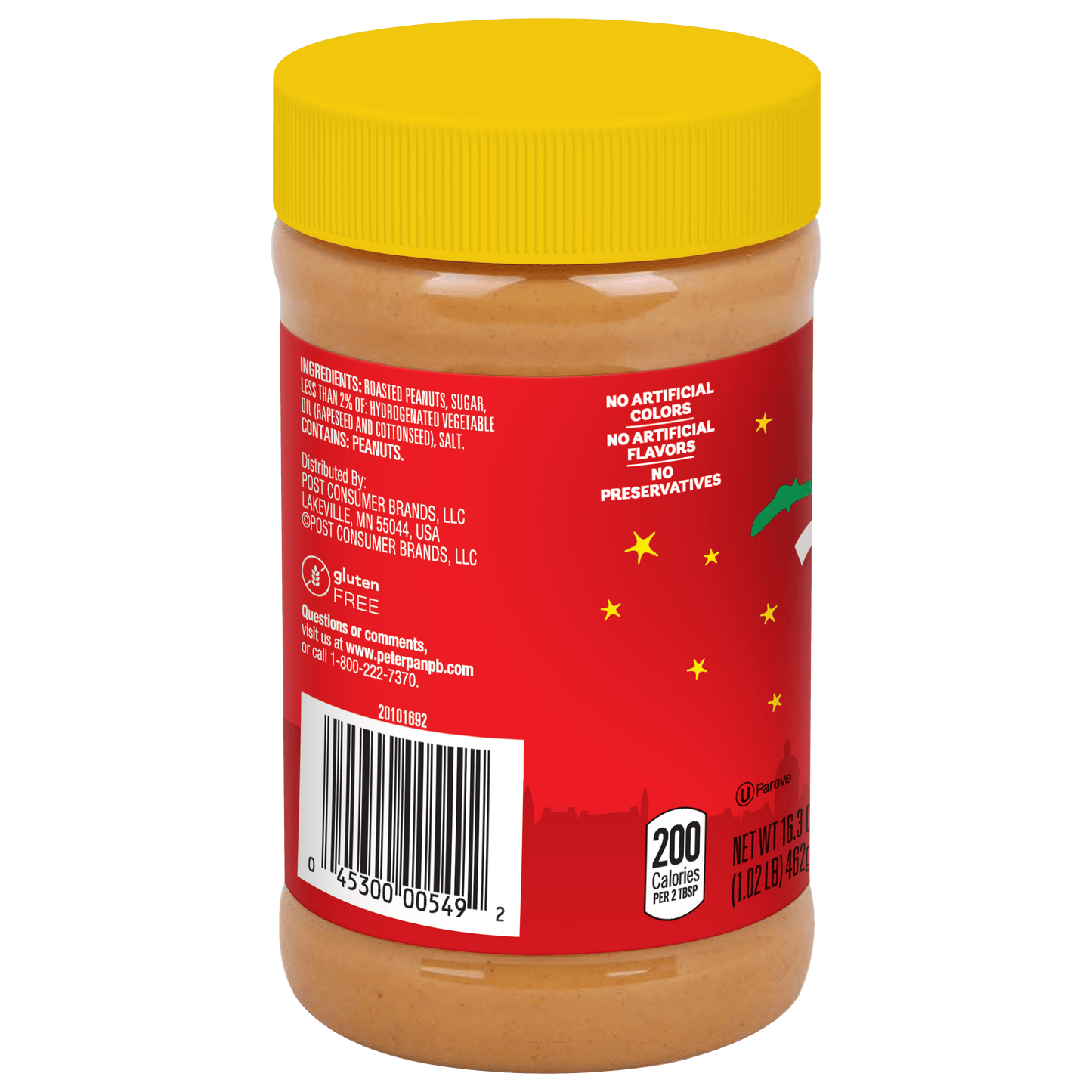 Peter Pan Creamy Peanut Butter, Gluten Free Peanut Butter, 16.3 oz Jar