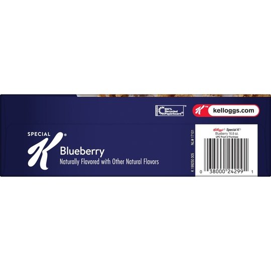 Kellogg's Special K Blueberry Cold Breakfast Cereal, Family Size, 16.9 oz Box