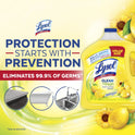 Lysol Multi-Surface Cleaner, Sanitizing and Disinfecting Pour, to Clean and Deodorize, Sparkling Lemon and Sunflower Essence, 90 Fl Oz.