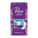 Poise Ultra Thin Incontinence Pads for Women, 6 Drop, Ultimate Absorbency, Long, 26Ct