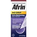 Afrin No Drip Extra Moisturizing 12 Hour Nasal Congestion Relief Spray, 1-15 ml Bottle