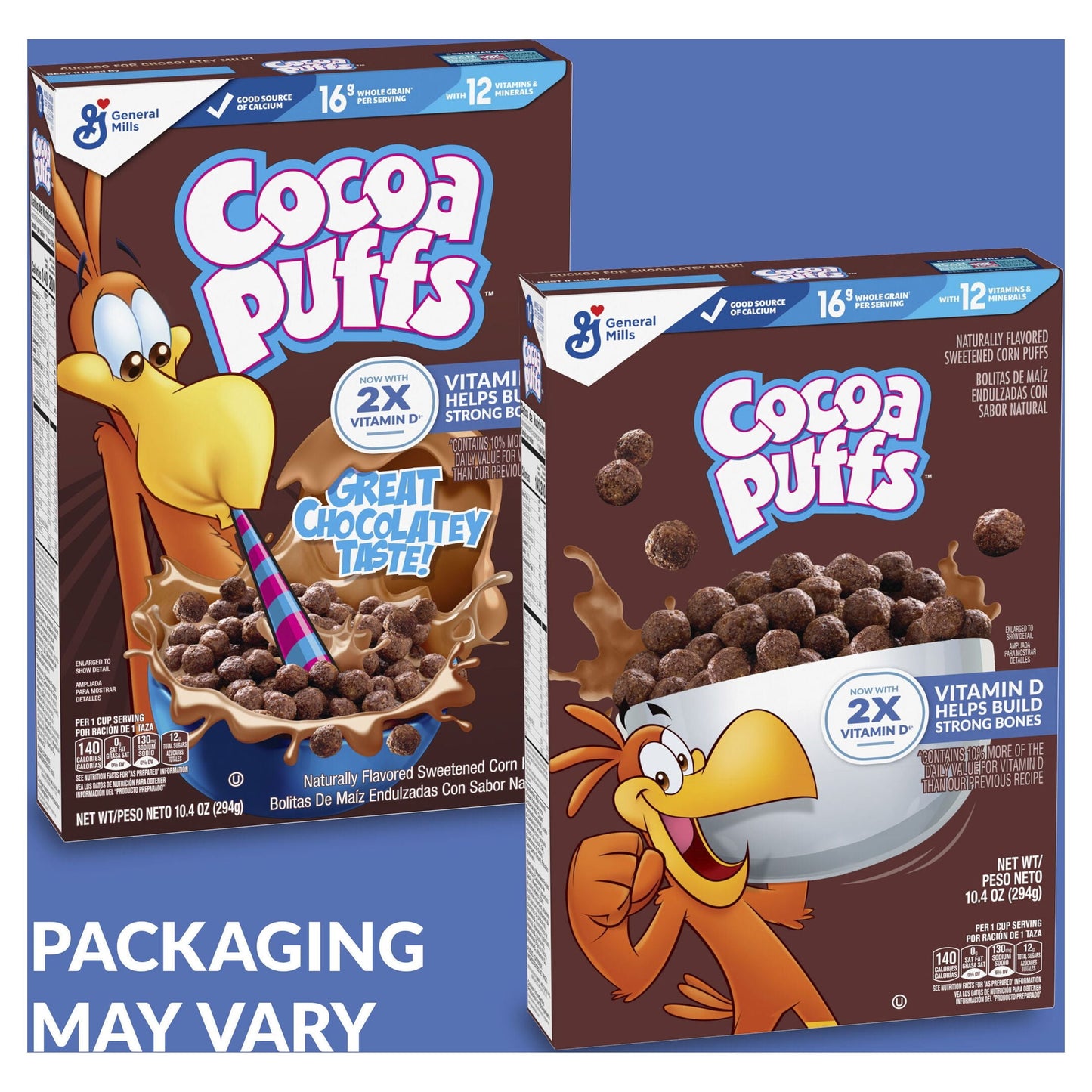 Cocoa Puffs, Chocolate Breakfast Cereal, Whole Grains, 10.4 oz