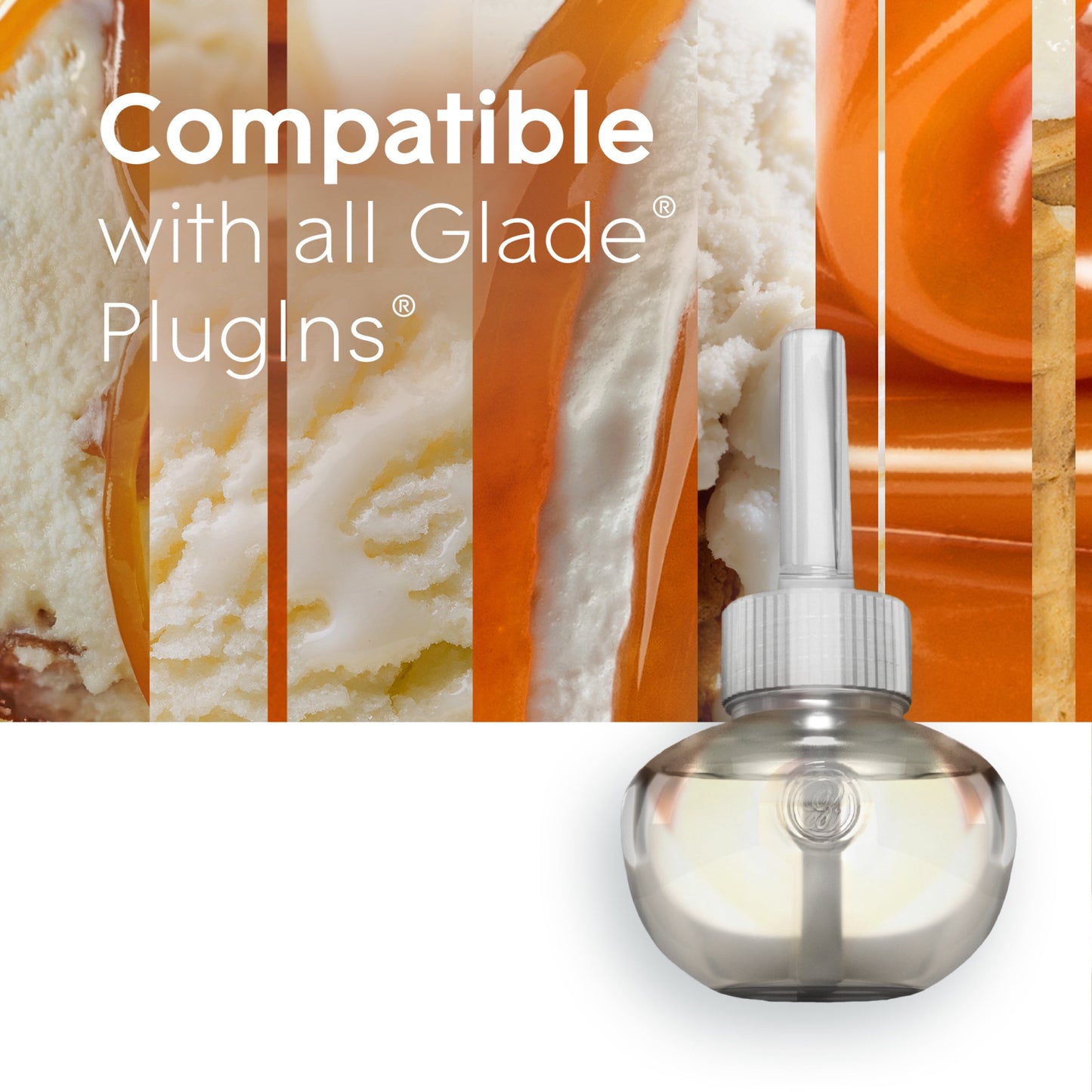 Glade PlugIns Scented Oil 5 Refills, Air Freshener, Vanilla Caramel Twist, 5 x 0.67 oz