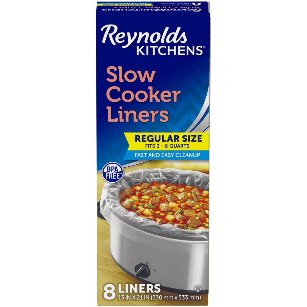 Reynolds Kitchens Slow Cooker Liners, Regular (Fits 3-8 Quarts), 8 Count