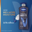 Vaseline Men Healing Moisture Cooling Non Greasy Body Lotion for Dry Skin, 20.3 fl oz