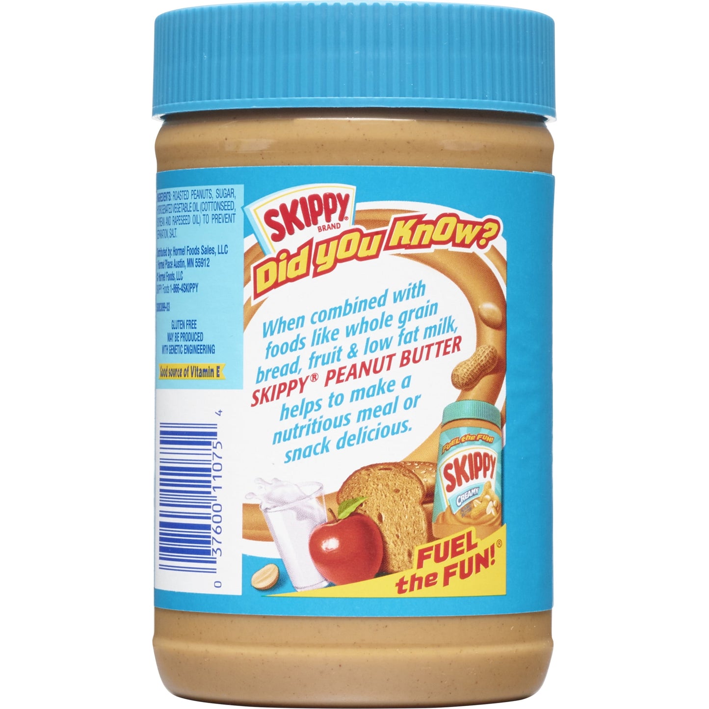 SKIPPY Peanut Butter, Creamy, Plastic Jar 16.3 oz