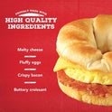 Jimmy Dean Bacon Egg & Cheese Croissant Sandwich, 28.8 oz, 8 Count (Frozen)