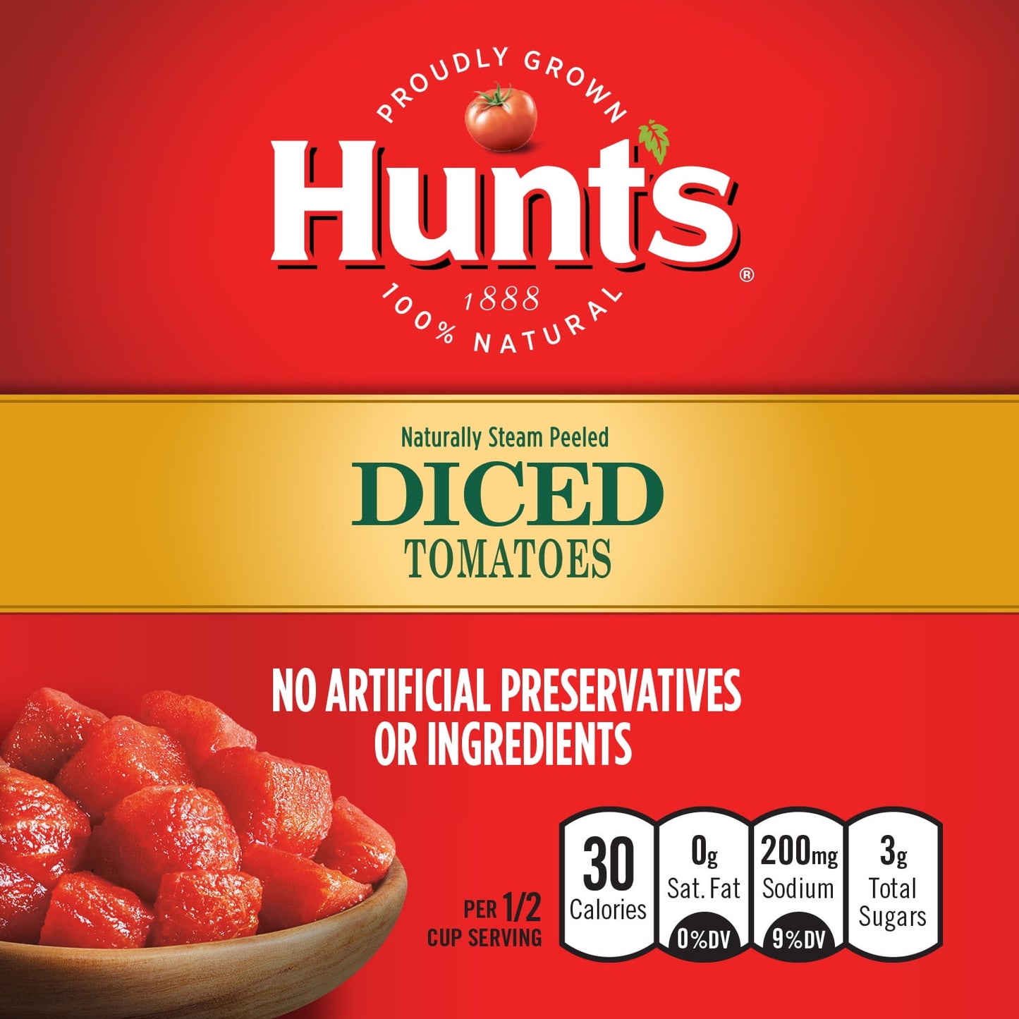 Hunt's Diced Tomatoes, 28 oz Can