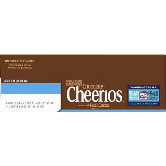 Chocolate Cheerios, Heart Healthy Cereal, Family Size, 19.2 OZ