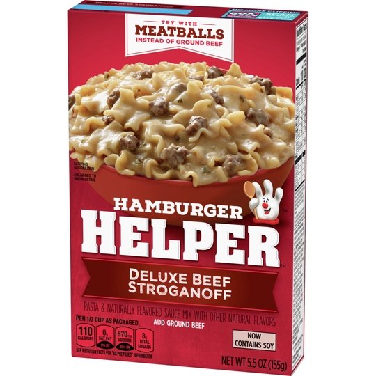 Hamburger Helper, Deluxe Beef Stroganoff, 5.5 oz Box