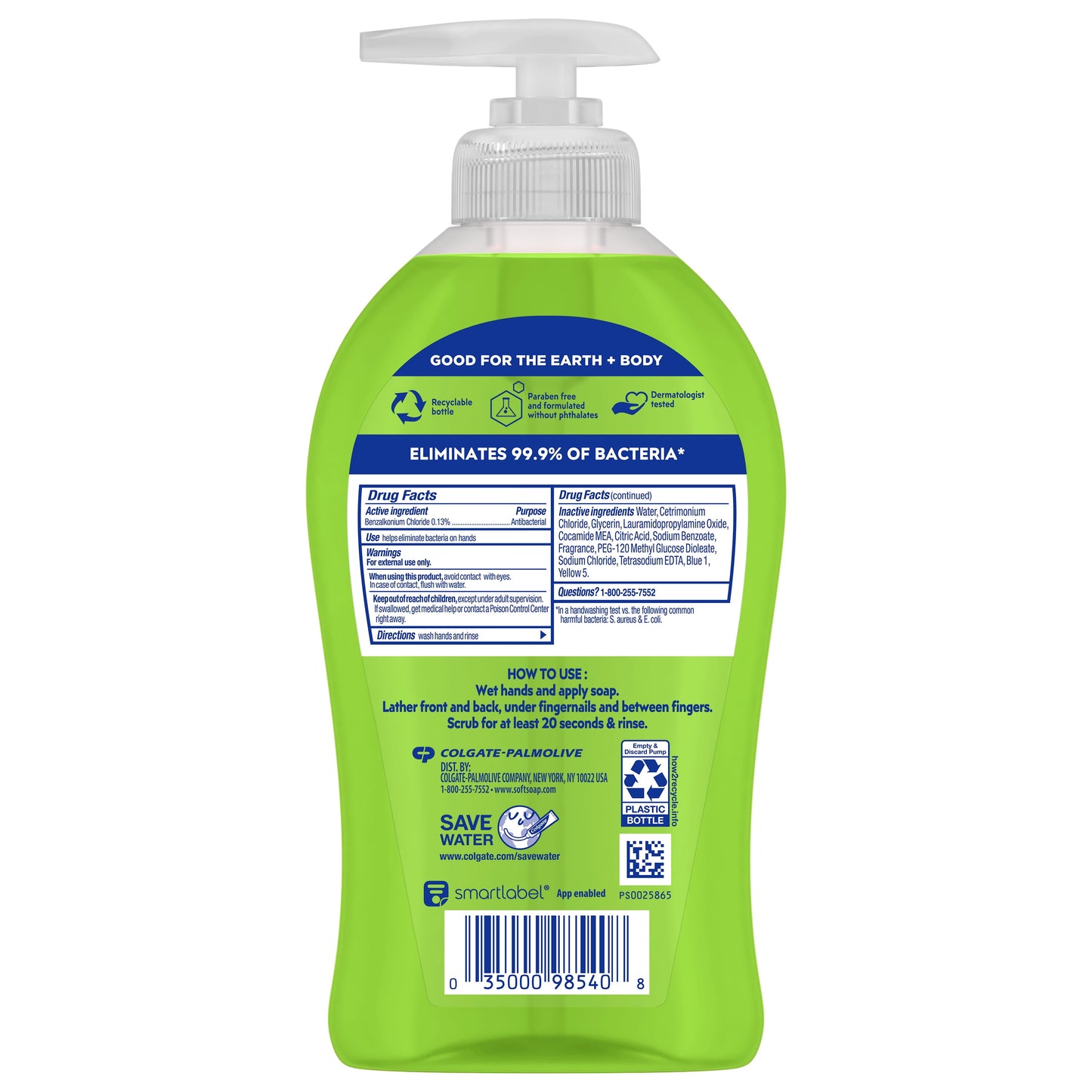 Softsoap Antibacterial Liquid Hand Soap, Sparkling Pear Scent Hand Soap, 11.25 oz Bottle