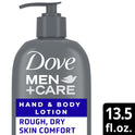 Dove Men+Care Skin Comfort Non Greasy Hand and Body Lotion for Dry Skin, Fresh, 13.5 fl oz