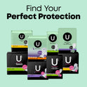 U by Kotex Clean & Secure Wrapped Panty Liners, Light Absorbency, Long Length, 16 Count
