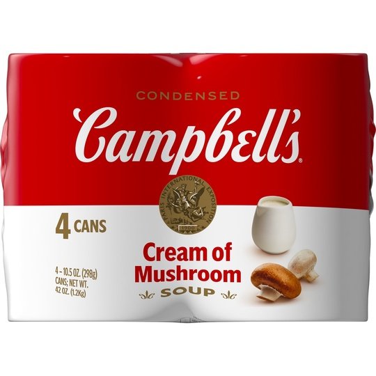 (Pack of 4) Campbell's Condensed Cream of Mushroom Soup, 10.5 oz Can