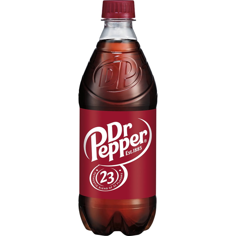 Dr Pepper Soda Pop, 20 fl oz, Bottle