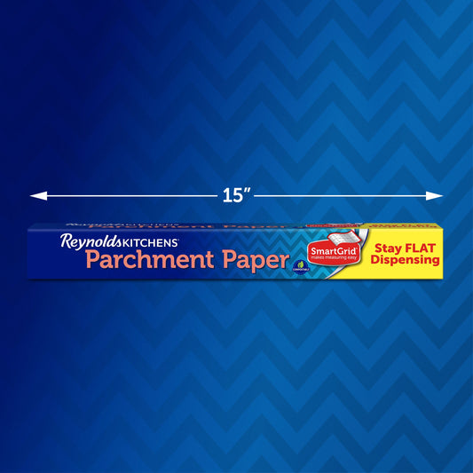 Reynolds Kitchens Stay Flat Parchment Paper with SmartGrid, 50 Square Feet