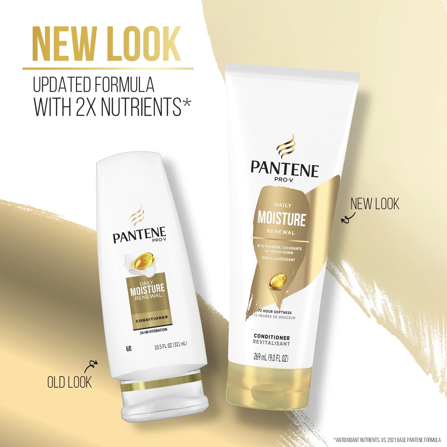 Pantene Pro-V Daily Moisture Renewal Conditioner, All Hair Types, 9.0 fl oz