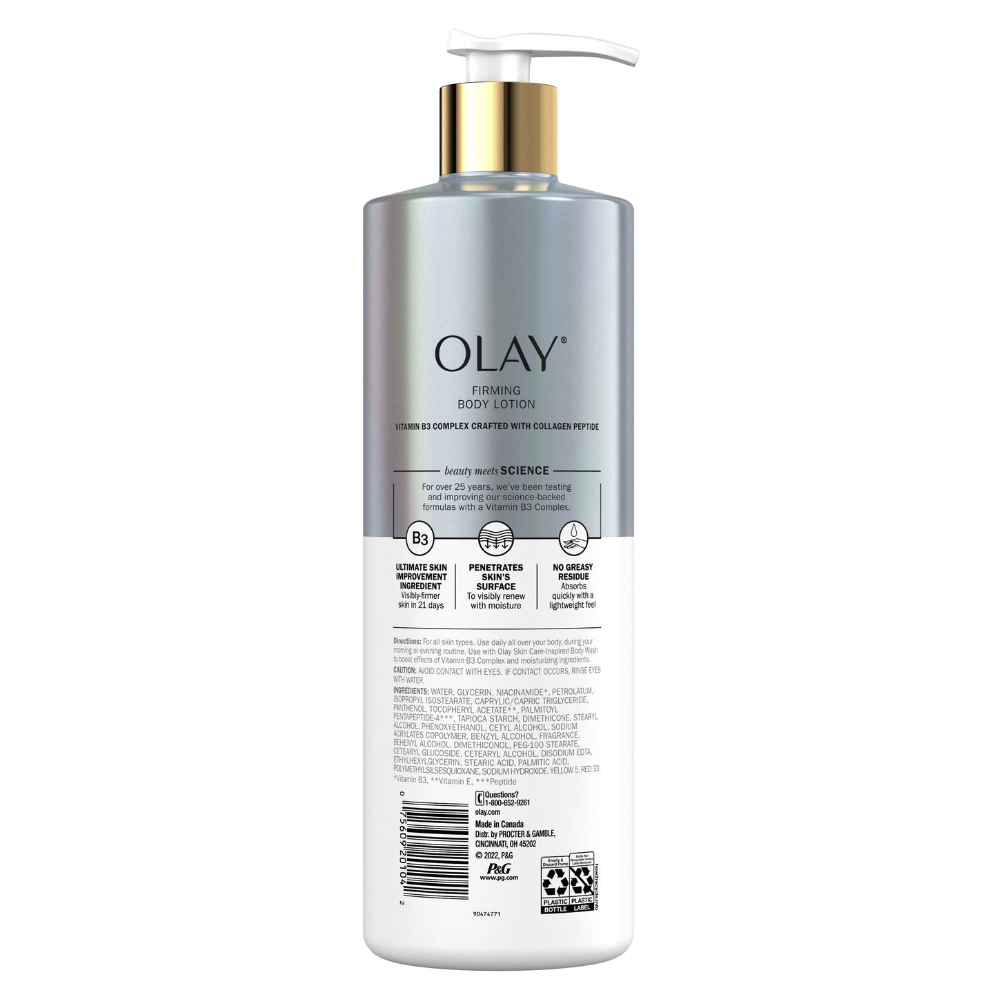 Olay Firming & Hydrating Body Lotion with Collagen, 17 fl oz Pump