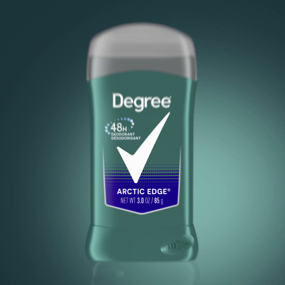 Degree Long Lasting Men's Antiperspirant Deodorant Stick Twin Pack, Arctic Edge, 3 oz