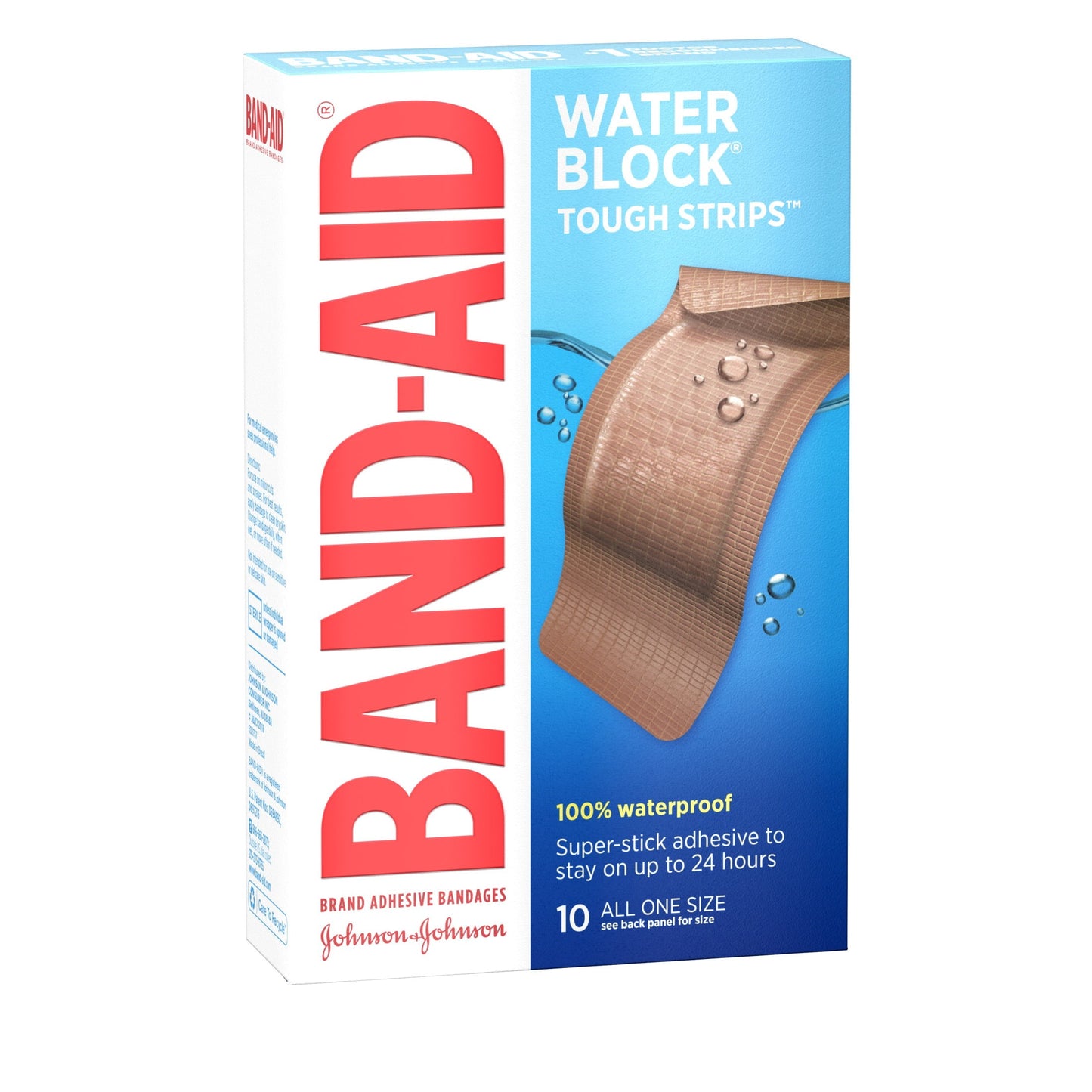 Band-Aid Brand Water Block Tough Strips Bandages, Extra Large, 10Ct