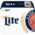 Miller Lite Lager Beer, 12 Pack, 16 fl oz Cans, 4.2% ABV