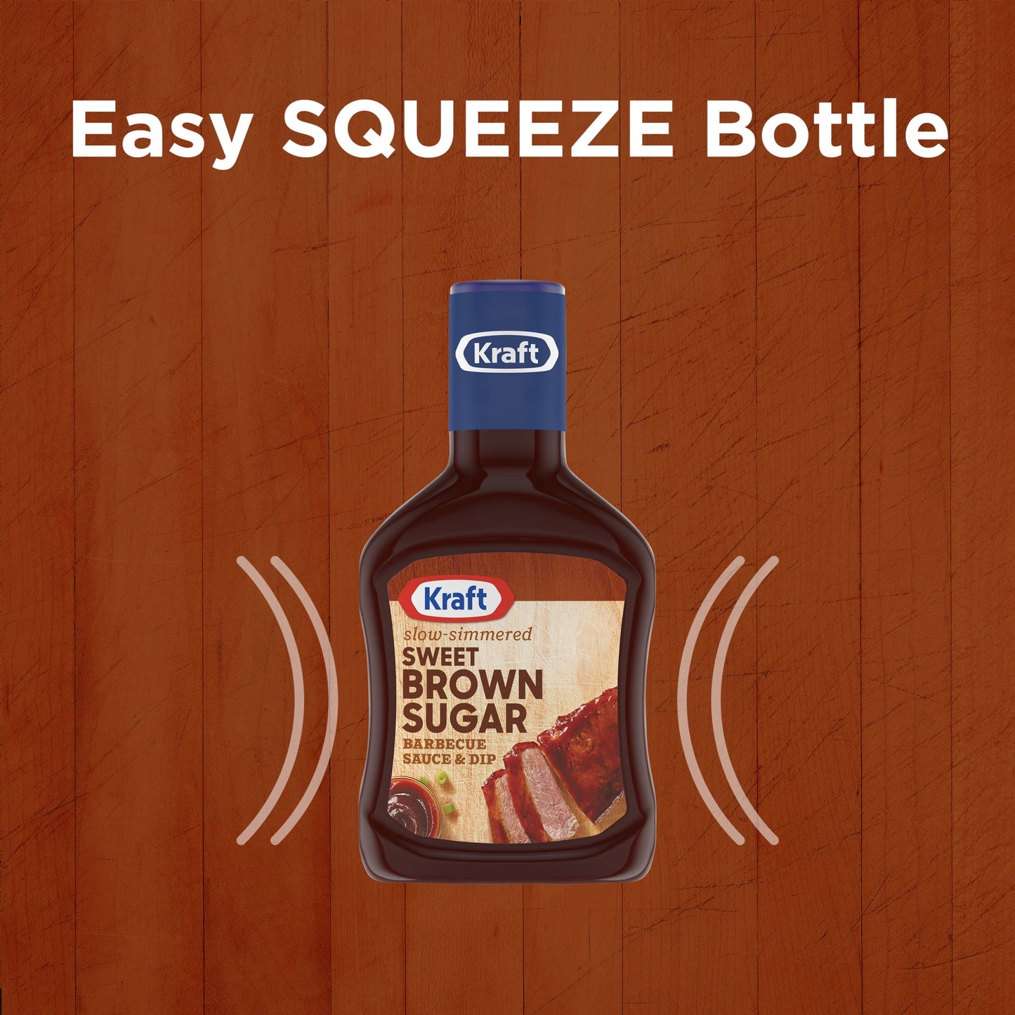 Kraft Sweet Brown Sugar Slow-Simmered Barbecue BBQ Sauce, 18 oz Bottle