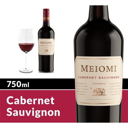 Meiomi California Cabernet Sauvignon Red Wine, 750 ml Bottle, 13.5% ABV