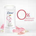 Dove 0% Aluminum Women's Antiperspirant Deodorant Stick, Rose Petals, 2.6 oz