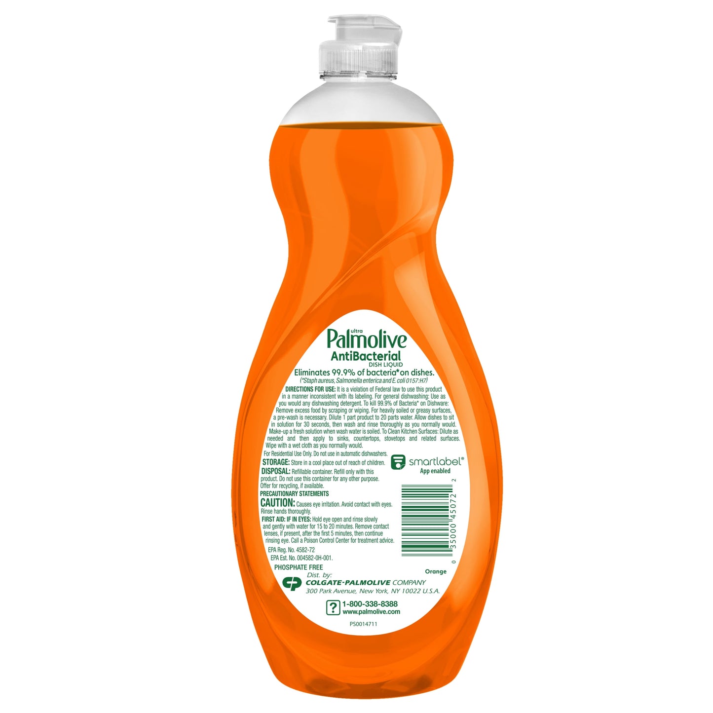 Palmolive Antibacterial Liquid Dish Soap, Orange Scent, 32.5 Fluid Ounce