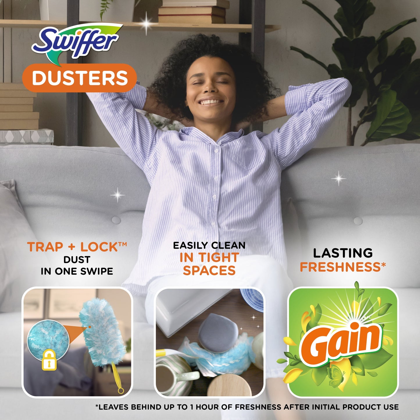 Swiffer Duster Refills, Gain Original Scent, 10 Blue Dusters