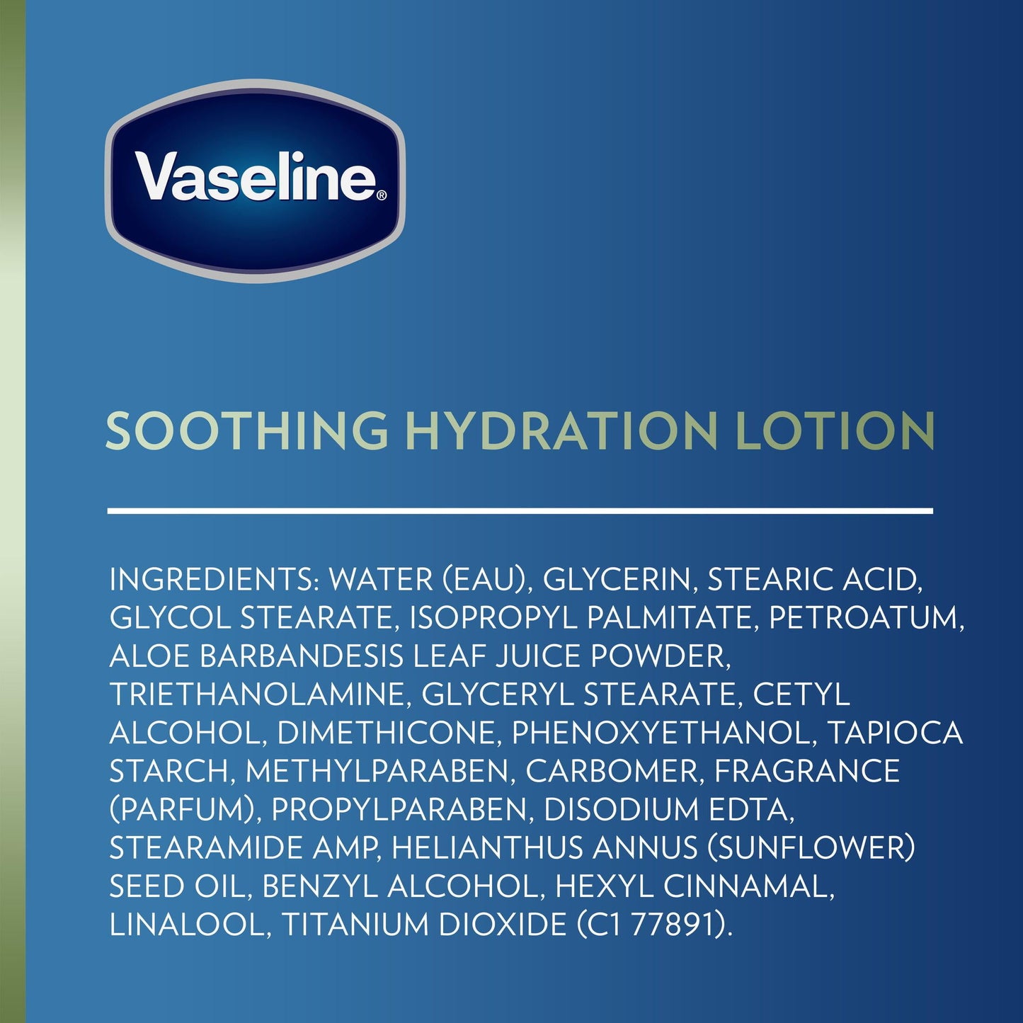 Vaseline Intensive Care Soothing Hydration Non Greasy Body Lotion, 20.3 fl oz