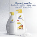 Dove Glowing Long Lasting Gentle Body Wash, Mango and Almond Butter, 30.6 fl oz