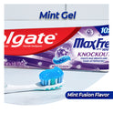 Colgate Max Fresh Knockout Toothpaste, Whitening with Mini Breath Strips, Mint Fusion, 6.3 oz