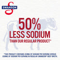 Swanson 100% Natural, 50% Less Sodium Beef Broth, 32 oz Carton