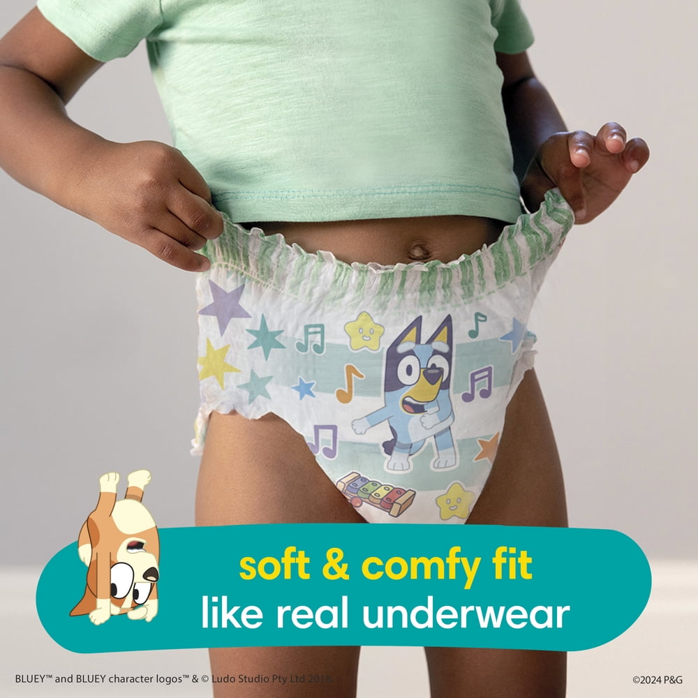 Pampers Easy Ups Bluey Training Pants Toddler Boys Size 5T/6T 52 Count (Select for More Options)