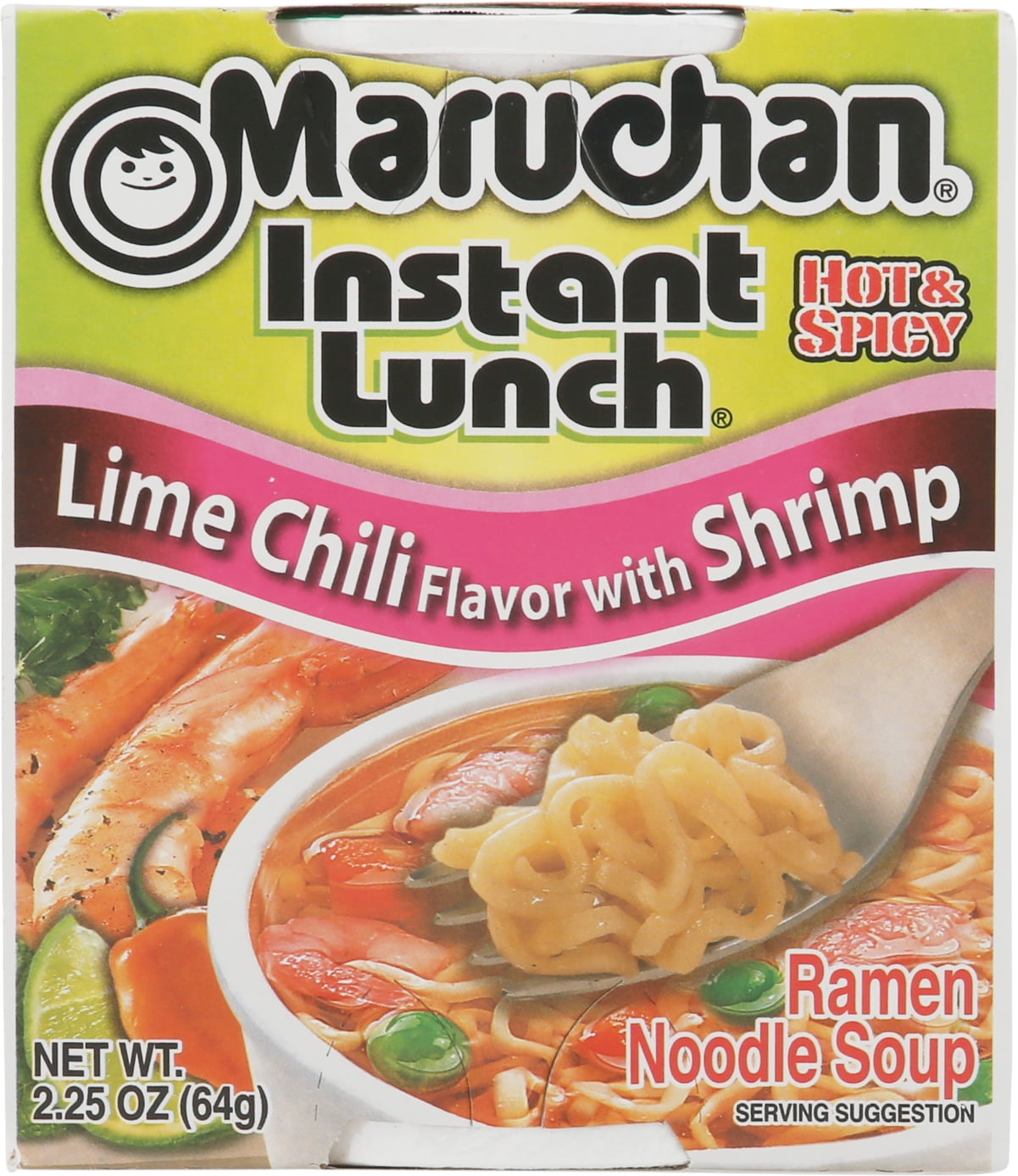 Maruchan Instant Lunch Lime Chili Flavor with Shrimp, 2.25 oz Shelf Stable Cup