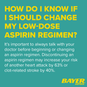 Bayer Chewable Aspirin Regimen Low Dose Pain Reliever Tablets, 81mg, Orange, 108 Count