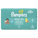 Pampers Baby Dry Diapers Size 2, 37 Count (Select for More Options)