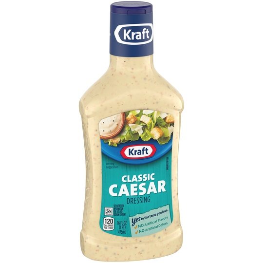 Kraft Classic Caesar Salad Dressing, 16 fl oz Bottle