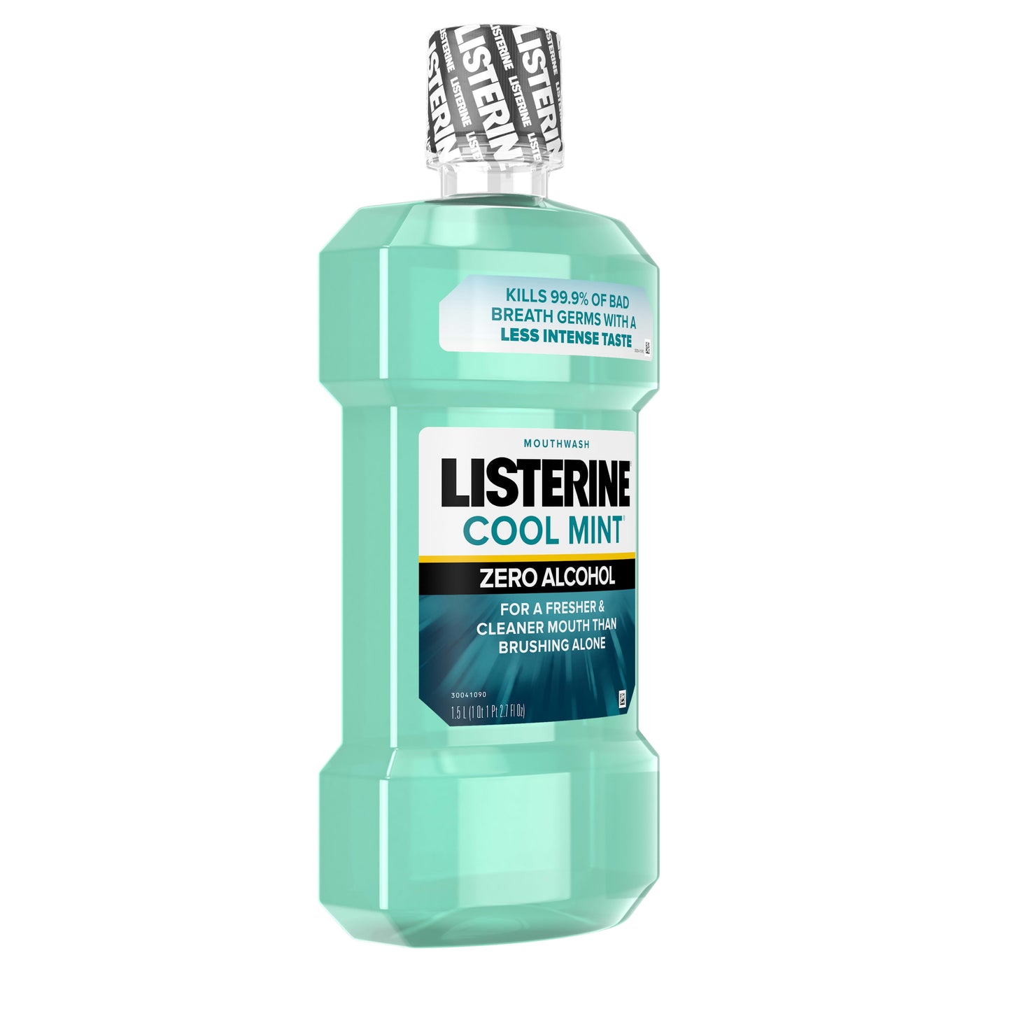 Listerine Zero Alcohol-Free Mouthwash for Bad Breath, Cool Mint, 1.5 L