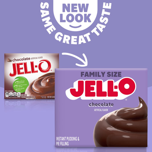 Jell-O Chocolate Instant Pudding Mix & Pie Filling, 5.9 oz. Box