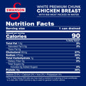 Swanson White Premium Chunk Canned Chicken Breast in Water, Fully Cooked Chicken, 4.5 oz Can