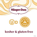 Haagen Dazs Strawberry Ice Cream, Gluten Free, Kosher, 1 Package, 14oz