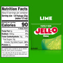 Jell-O Lime Artificially Flavored Gelatin Dessert Mix, Family Size, 6 oz Box