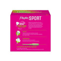 Playtex Sport Regular Plastic Applicator Tampons, 48 Ct, 360 Degree Sport Level Period Protection, No-Slip Grip Applicator