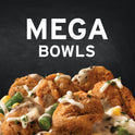 Banquet Mega Bowls Chicken Fried Beef Steak Frozen Meal, 14 oz (Frozen)