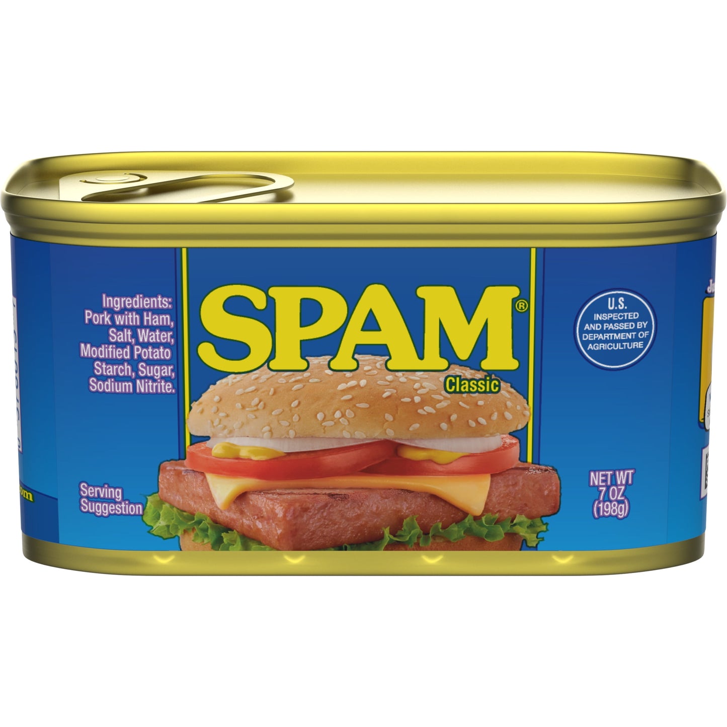 SPAM Classic, Shelf-Stable Meat, 7 oz Aluminum Can