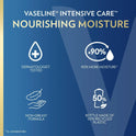 Vaseline Intensive Care Nourishing Moisture Non Greasy Body Lotion for Dry Skin, 20.3 fl oz